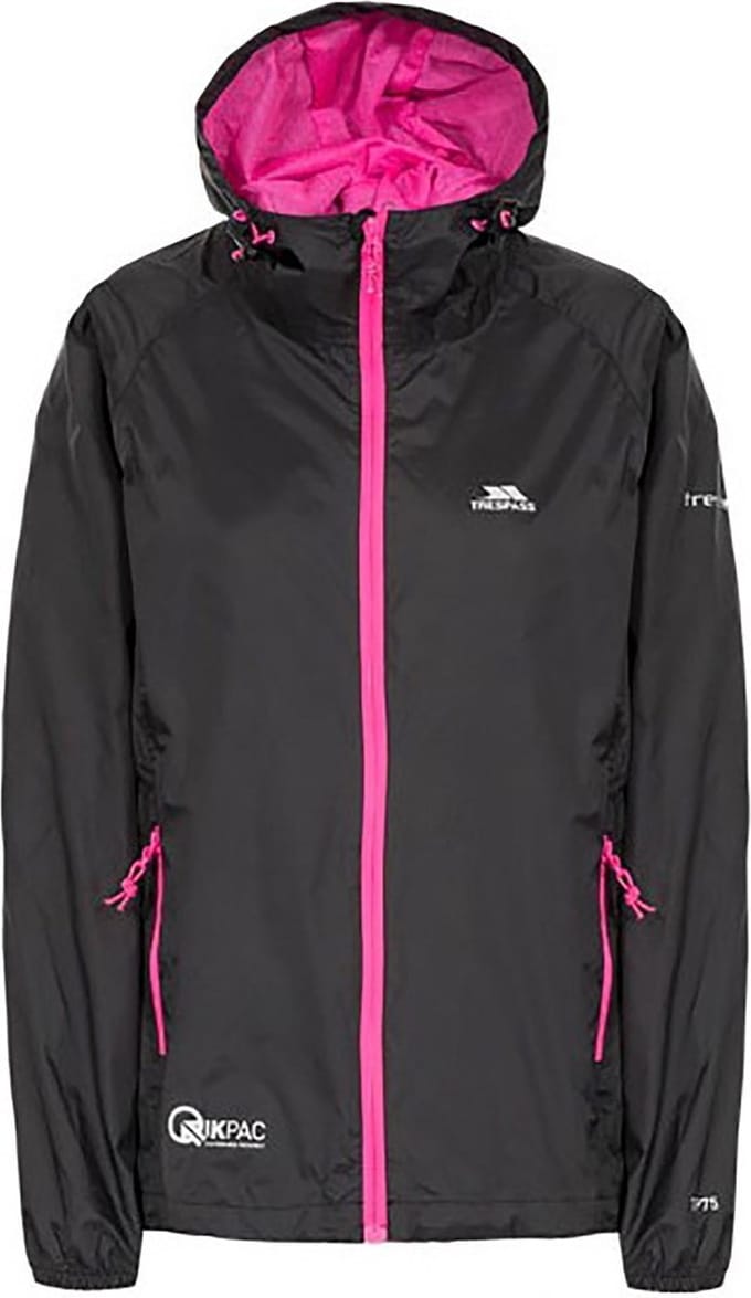 Dames waterdichte hoodie-jack met rits Trespass Qikpac