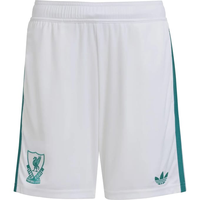 Adidas Liverpool Fc 25/26 Third Shorts Korte Broeken Kinder - Wit - Maat 147 - 152 CM - Poly Mesh