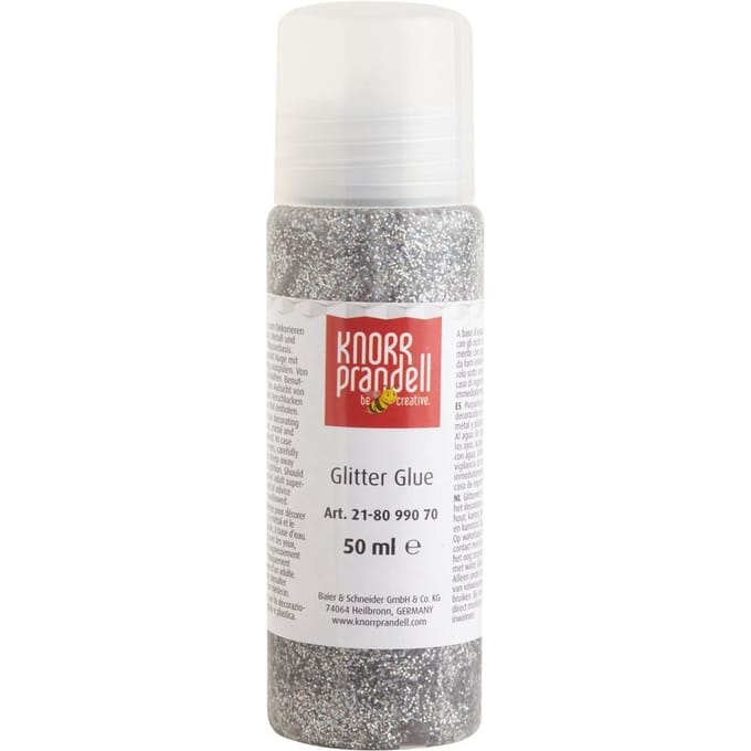 Glitter Glue - Zilveren-Regenboog