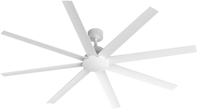 CREATE - Stille plafondventilator van 40W verkrijgbaar in meerdere maten - Wit - Ø183cm - Geen licht - WIND INDUSTRIAL