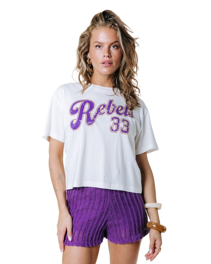 Colourful Rebel Rebels 33 Cropped Loosefit Tee- L
