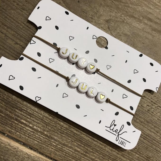 Armbandjes beige Jut & Jul