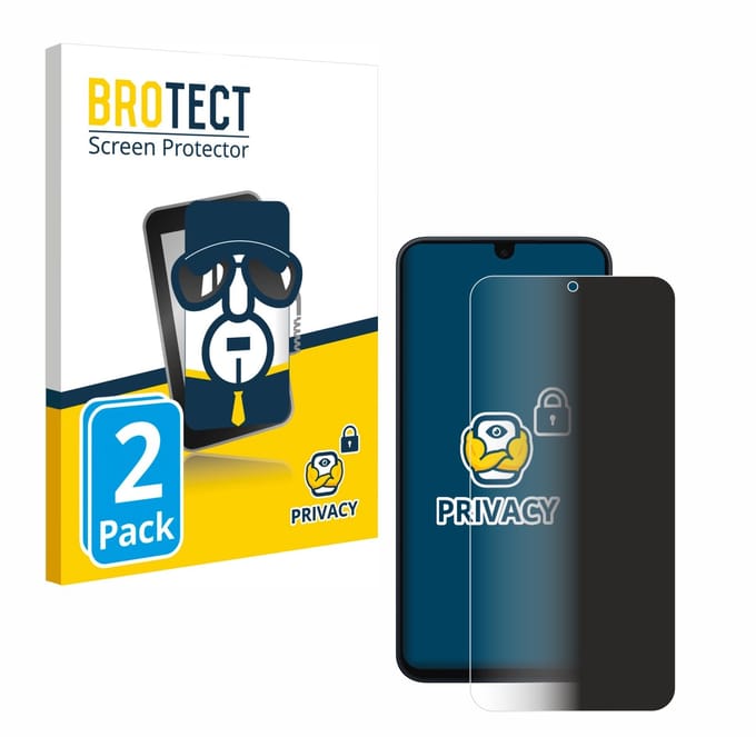 BROTECT - privacy screenprotector voor Samsung Galaxy A17 4G - Folie Beschermfolie Blauwlichtfilter 2 Stuks