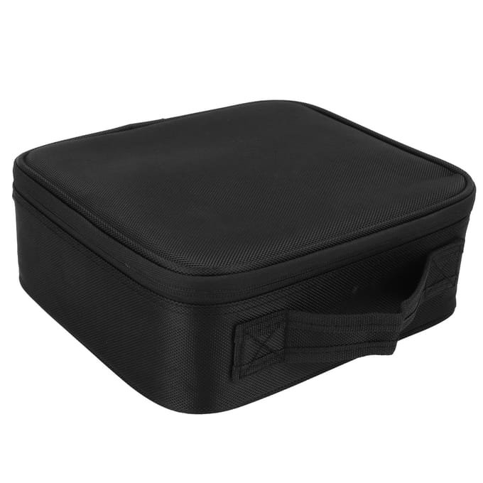 Make-up Treinkoffer Multifunctionele Reis Make-up Koffer met Verstelbare Verdelers voor Vrouwen en Meisjes Zwart black