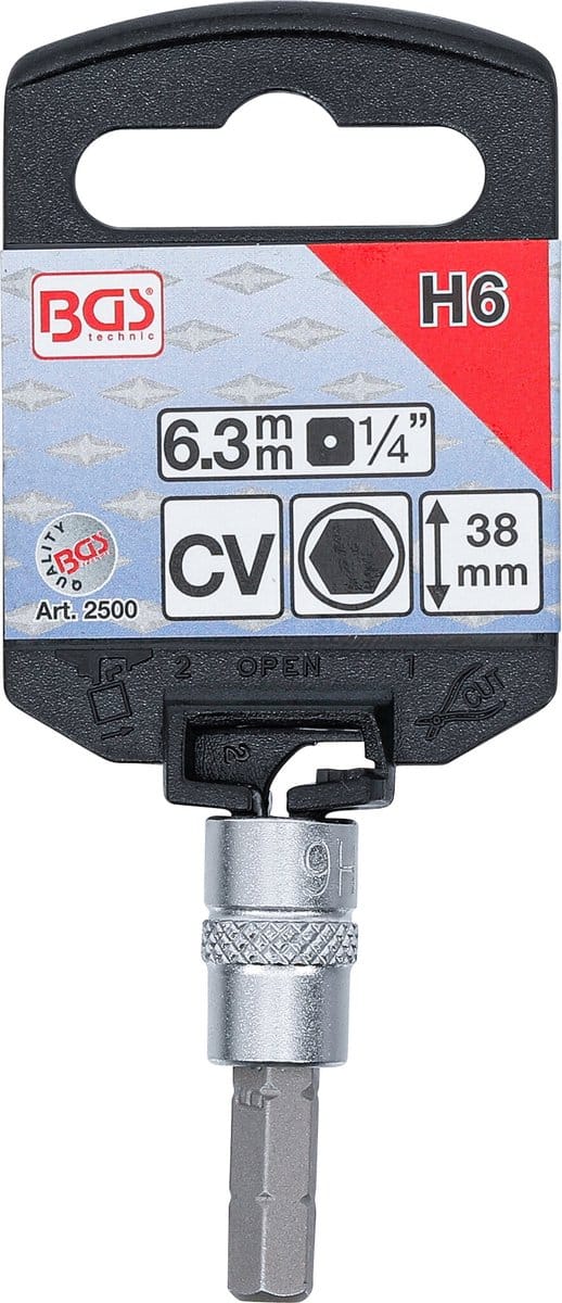 BGS Dopsleutelbit 1/4 INBUS 6 mm