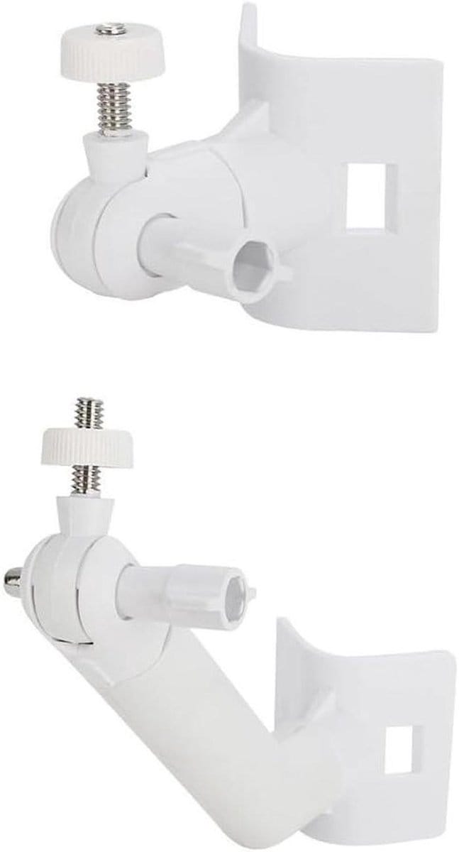 Paalmontage Beugel - Camera Houder - Beveiliging Camera - 2-in-1 Ontwerp - 12 x 11 x 8 cm - Wit