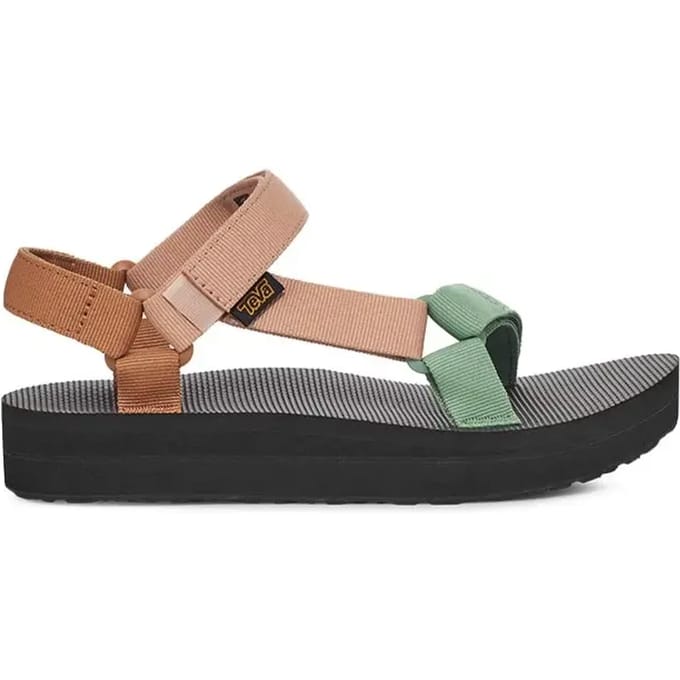 Teva W Midform Universal - Dames Sandalen - Zwart/Oranje/Roze - Maat 38