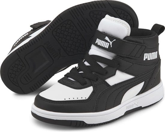 PUMA - maat 34 - Rebound JOY AC PS Unisex Sneakers - Black/White
