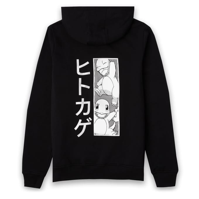 Pokémon Charmander Manga Unisex Hoodie - Black - S