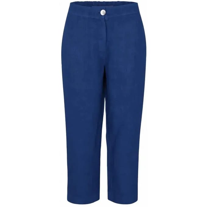 Linnen curve broek voor vrouw Haris Cotton