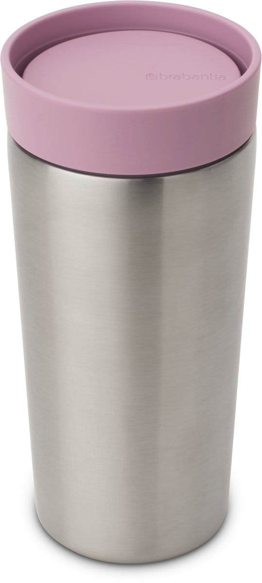 Brabantia Make & Take Thermosbeker - Koffiebeker To Go - 360 ml - Lilac Pink