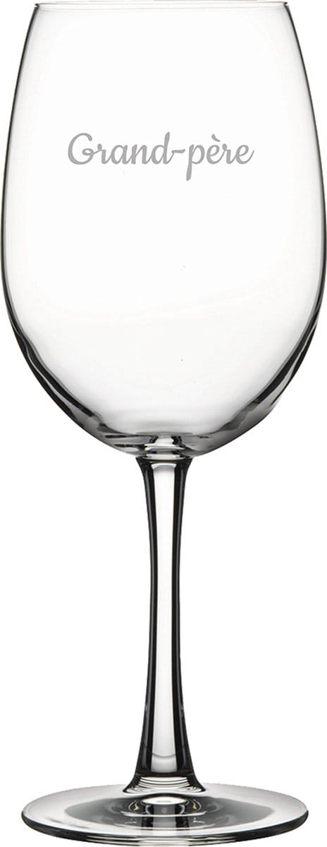 Rode wijnglas gegraveerd - 46cl - Grand-père