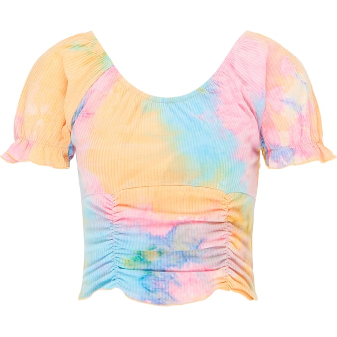 Mymo T-shirt Dames Blauw Veelkleurig