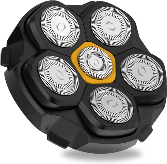 Brothers in Style® Scheerkop 6 koppen – Magnetische Scheerhoofd – Vervangbaar – 6 Bladen – Geschikt Skull Master 6 koppen