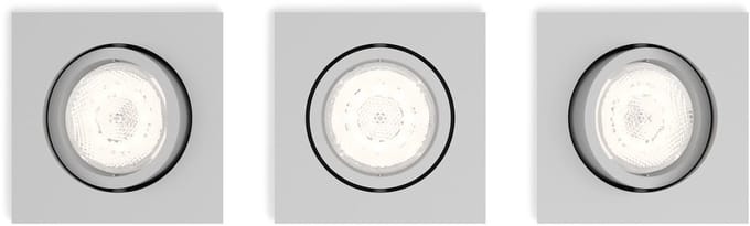 Philips Casement - Inbouwspot - 3 Lichtpunten - grijs - 3 x 500lm