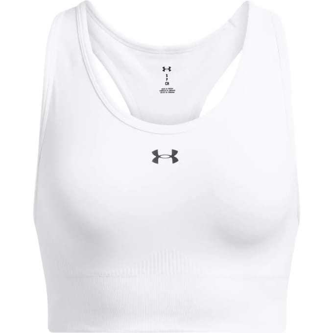Under Armour Vanish Seamless Mid Sport-bh Dames Wit K100