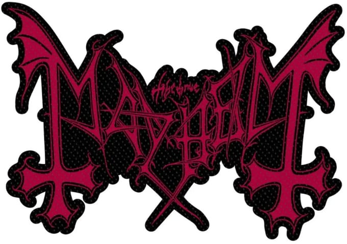 Mayhem - Logo Cut Out Patch - Zwart/Rood