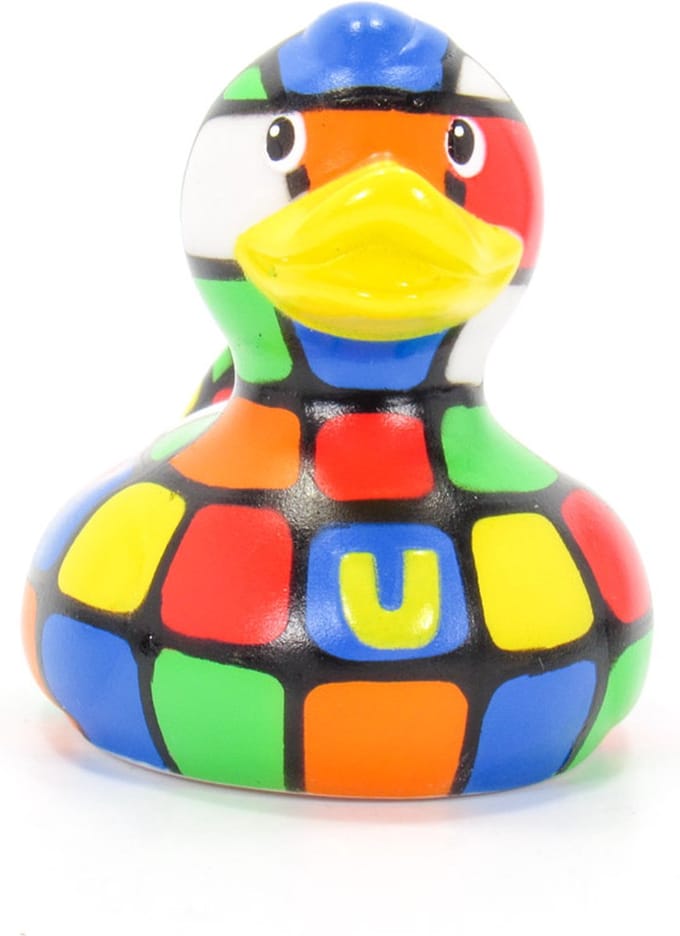 Luxury MINI 80s CUBE DUCK van Bud Duck: Mooiste Design badeend ter Wereld