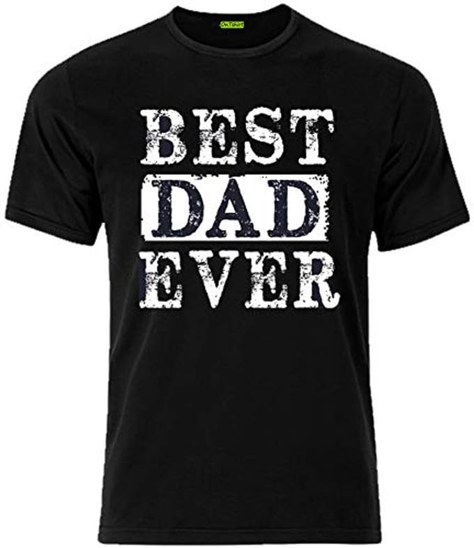 Grappig Best Dad Ever T-shirt voor Vaderdag