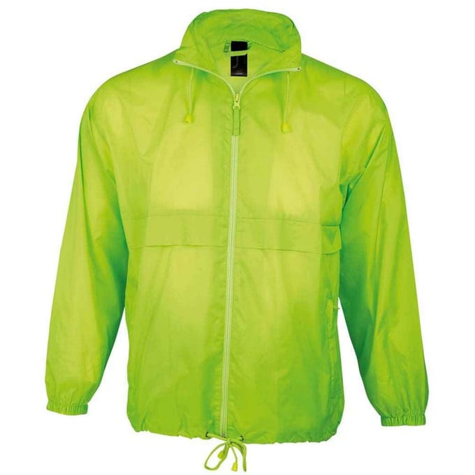 SOLS Windjack voor volwassenen (Neon Lime)