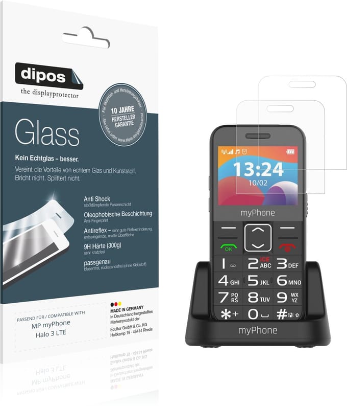 dipos – 2x Matte Pantserfolie geschikt voor MP myPhone Halo 3 LTE | 9H Screenprotector