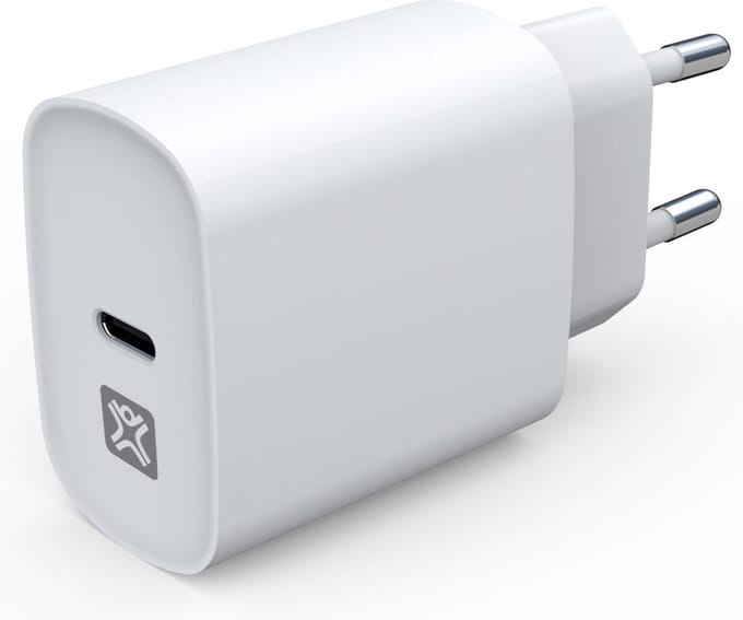 XtremeMac USB-C Lader - 100% Gerecycled Plastic - 20W - Wit