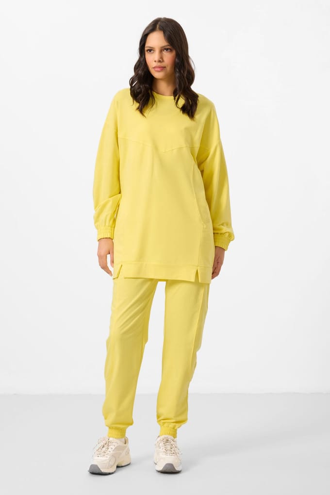 Oversized Fleece Sweater en Broek Set