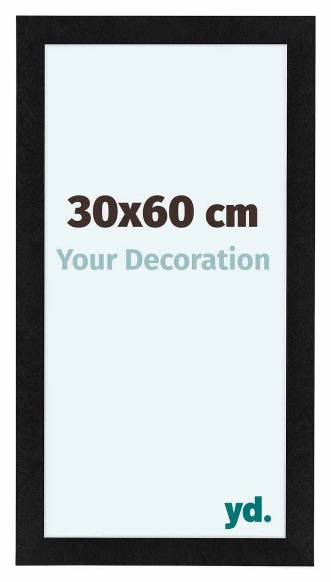 Your Decoration - Fotolijst 30x60 cm - MDF - Zwart Mat - Como