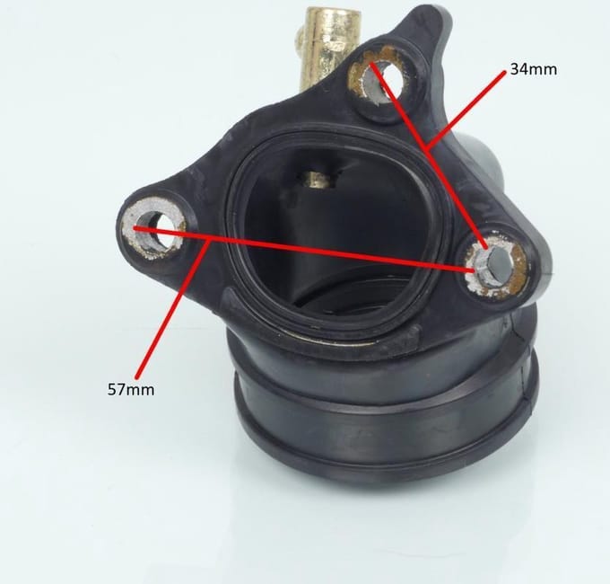 inlaatpijp rms voor scooter piaggio 125 x9 evolution 2003 tot 2007 484748 / ø38mm nieuw