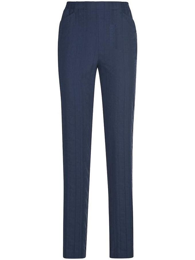 Broek taps toelopende pasvorm Van Peter Hahn blauw