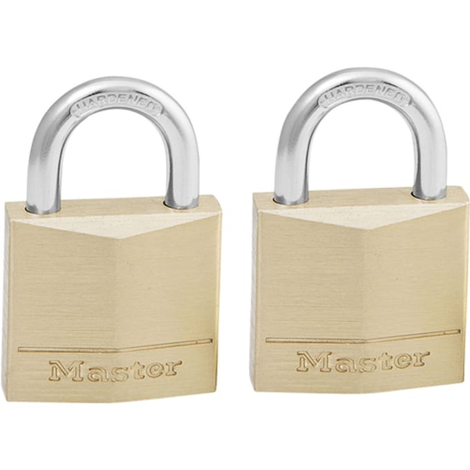 MasterLock Hangslot - Massief Messing - 30 mm - 2 stuks - 130EURT