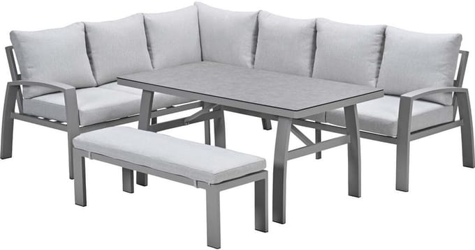 Garden Impressions Cameron lounge dining set 4-delig links - valley sand