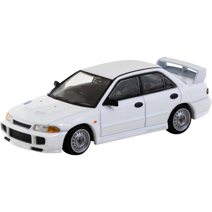 TARMACWORKS Mitsubishi Lancer RS Evolution III Wit Afgewerkt Product 1/64 T64G-050-RS black
