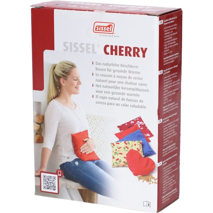 Sissel Cherry Kersenpitkussen 23cm x 26cm Blauw 1 Kussen