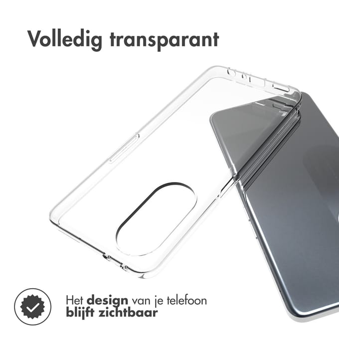 Accezz Hoesje - Geschikt voor Oppo A98 - Clear Backcover - Transparant