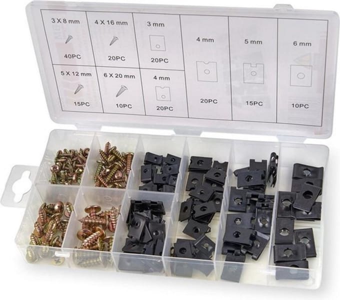 Dragon-Tools U - Clip - Speednuts & Parkers Assortiment - 170 delig