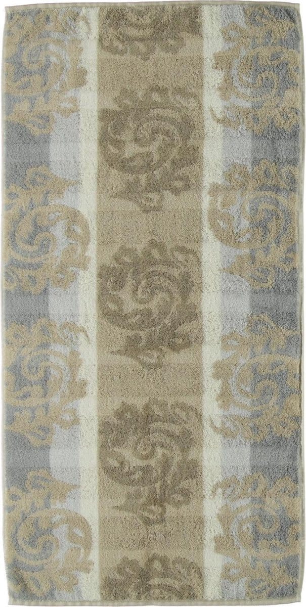 Cawo Cashmere Jacquard Badhanddoek - Zand 80x150