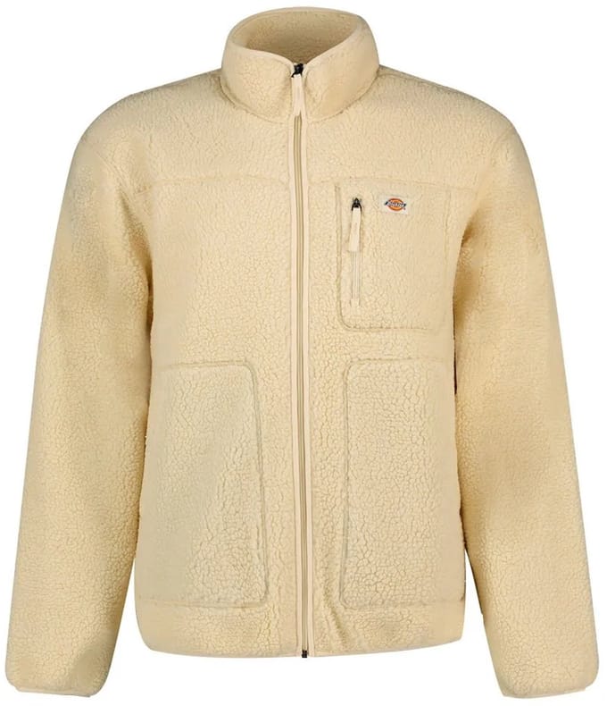 Dickies Mount Hope Fleece Met Volledige Rits Beige XS Man