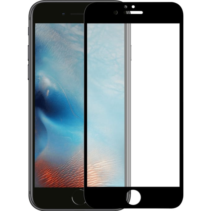 iPhone 6s Plus screenprotector gehard glas Edge to Edge ? Zwart