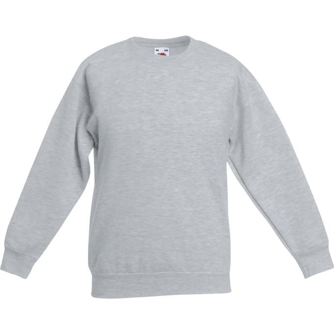 Fruit Of The Loom Kinder Unisex Set Lange Mouwen (2 stuks) (Heather Grijs)