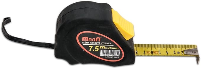 Rolbandmaat 5m met Nylon Coating en Blokkeerfunctie