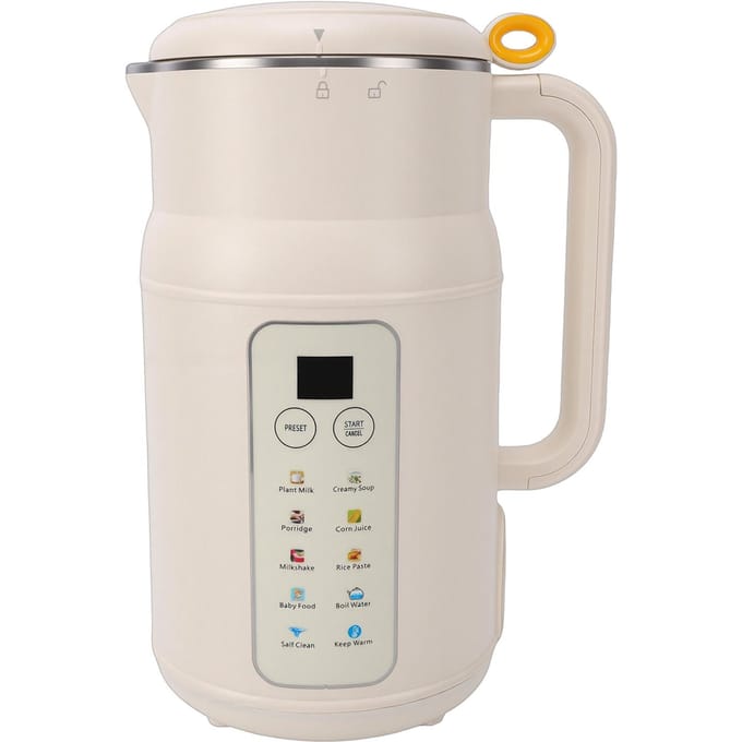 800ml Notenmelk Maker Blender Waterdicht Stil Automatische Sojamelk Maker Machine met Slimme Timer voor Zelfgemaakte Type 2 beige