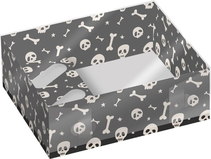 Simply Making Cupcake Doos 12 Halloween Skelet pk/2