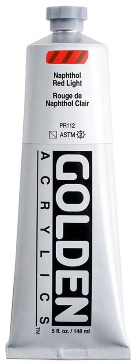 Golden Heavy Body Acrylverf Naftol Rood Licht 148 ml