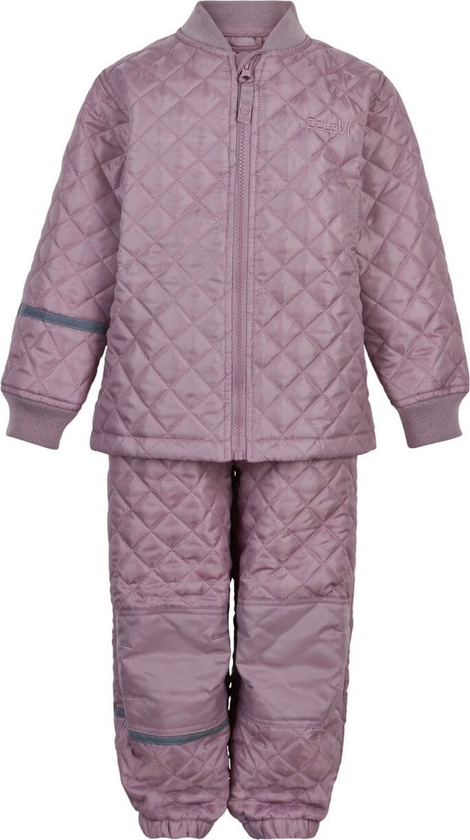 Celavi - Basic thermoset voor kinderen - Solid - Donkerblauwe Schaduw - maat 98cm