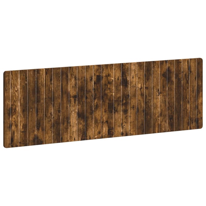 vidaXL - Wandgemonteerd - Hoofdbord - ZWOLLE - Gerookt - eiken - Bewerkt - hout
