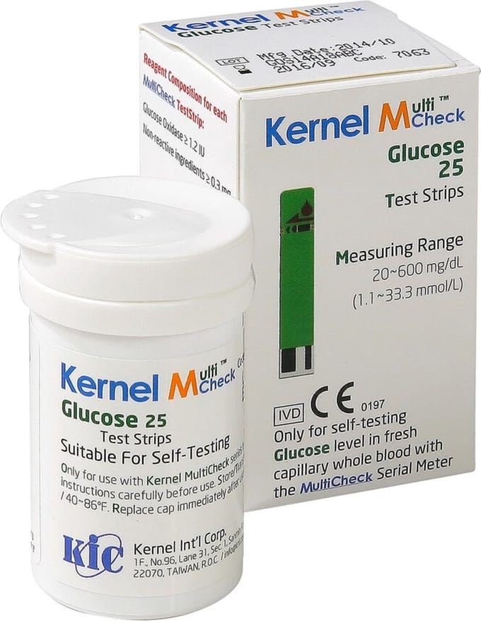 Testjezelf.nu Multicheck glucose strips 25 Stuks