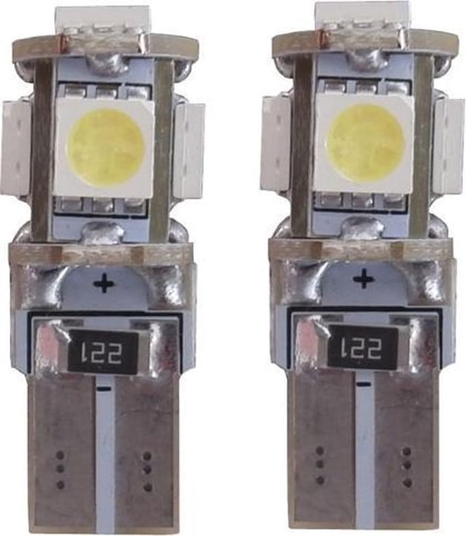 Xenon Look 5 SMD LED W5W T10 5000k