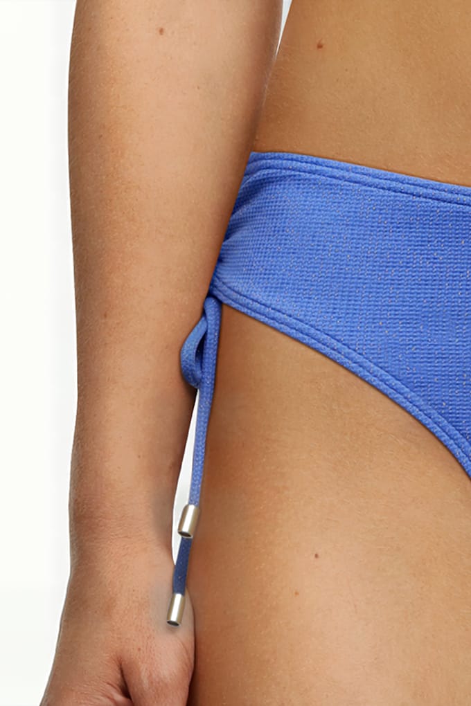 Livera Sw Bo. Brief Mid Sparkle Northern Blue Größe: 36 | Bikinis Outlet | Damen | Blau
