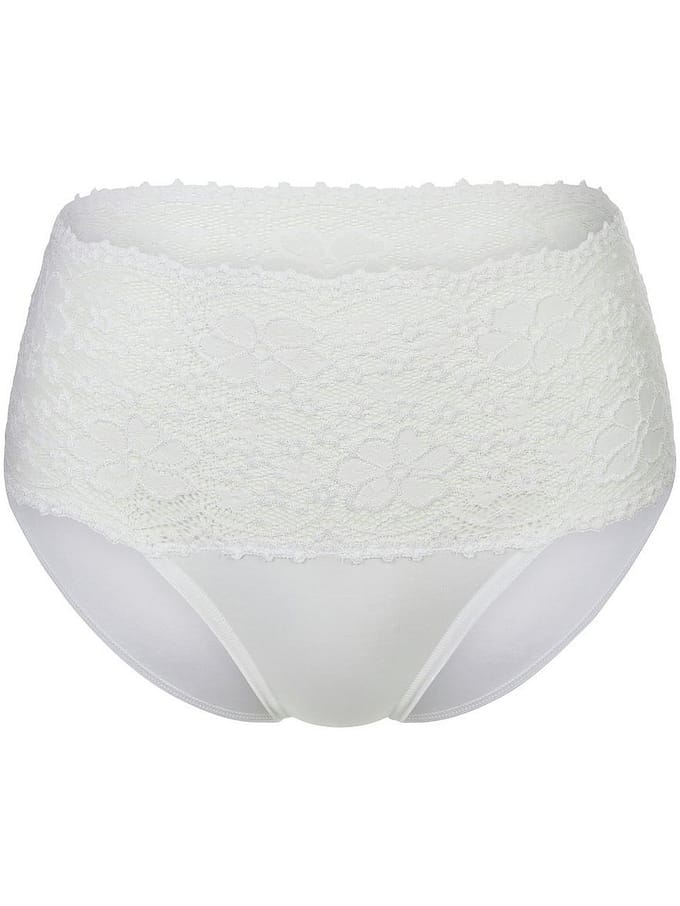 Tailleslip brede kant Van Nina v. C. wit